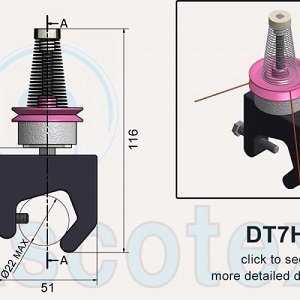 Đĩa tăng lực căng dây Ascotex DT7H – Disc Tensioner